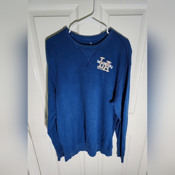 LA Mens Athletic Blue Pullover Sweater XL - Picture 10 of 10